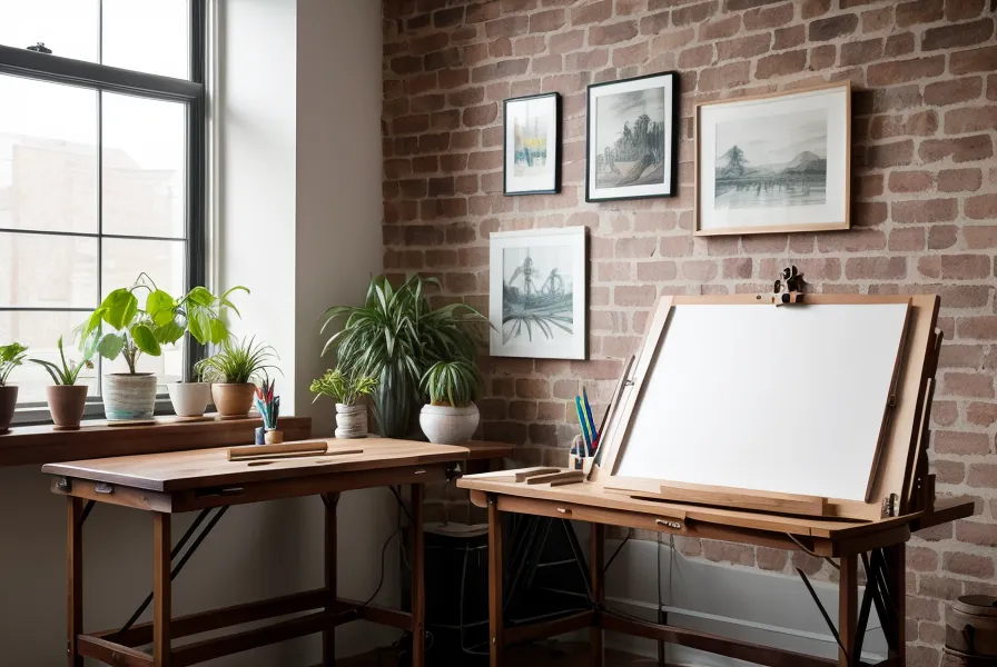 Gedruckte Familienfotos mit weichem Bildstil an einer Pinnwand im Atelier